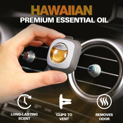 Air Jungles New Car Scent Car Air Freshener Vent Clip, 6 Count Long Lasting Up to 180 days, Natural Essential Oil Car Fragrance for Women and Men, Odor Eliminator - 4ml Each