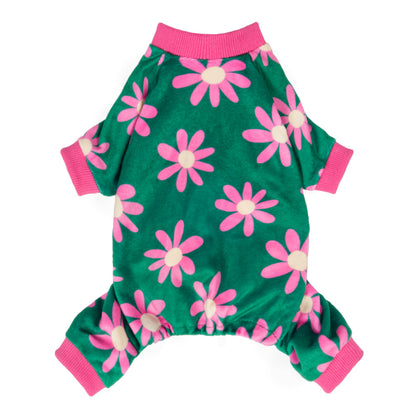 Fitwarm Bowknot Dog Pajamas, Warm Clothes for Small Dogs Girl, Fleece Pet Onesie with Feet, Burgundy Red, White, Small