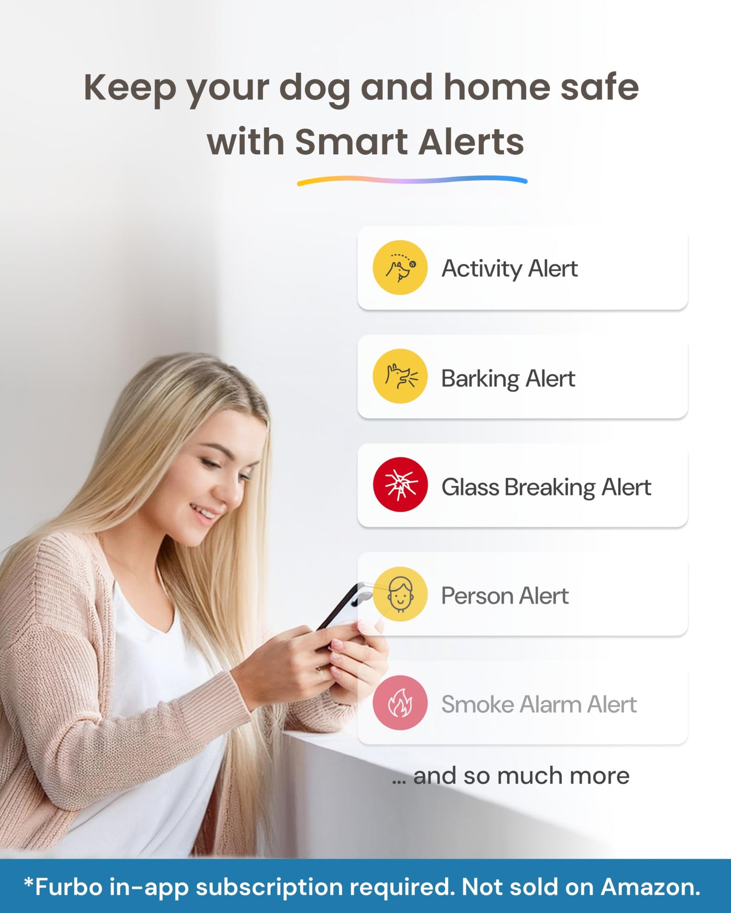Furbo Mini 360° [Subscription Required] New 2K QHD Pet Camera - Unlock w/Paid Plan: Dog & Cat Safety Alerts, Rotating Treat Toss, 2-Way Speaker (Low Risk, 3mo Min. Cancel Anytime)
