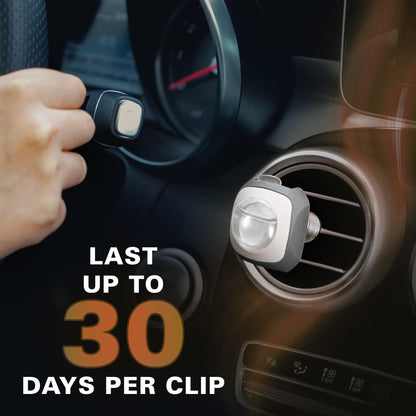 Air Jungles New Car Scent Car Air Freshener Vent Clip, 6 Count Long Lasting Up to 180 days, Natural Essential Oil Car Fragrance for Women and Men, Odor Eliminator - 4ml Each