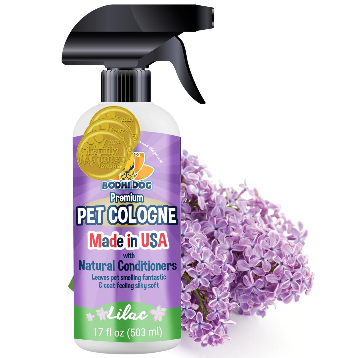 Bodhi Dog Premium Dog Cologne - Deodorizing Dog Perfume & Conditioner for Dogs & Cats - Natural Long Lasting Spray - Keeps Pets Fresh All Day - Gentle & Safe Formula, Made in USA (Baby Powder 4 Fl Oz)