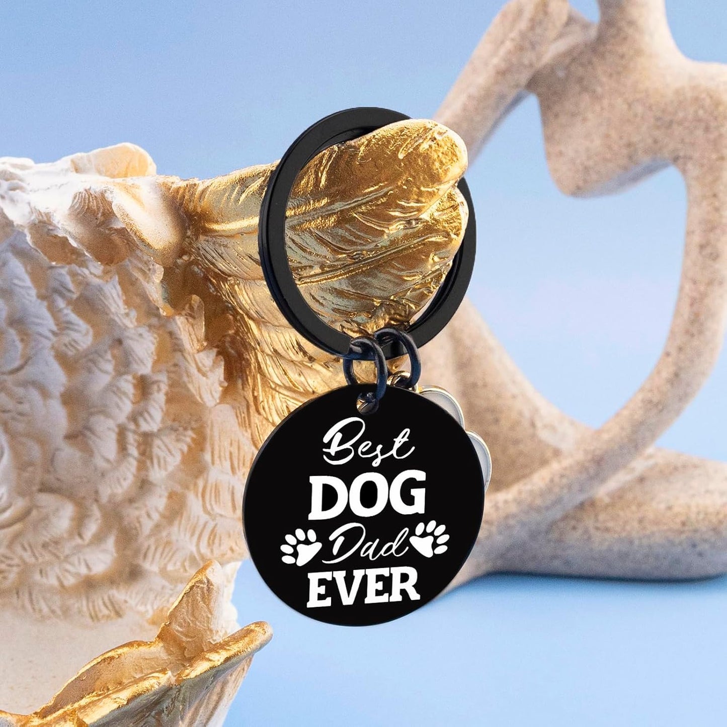 Dog Dad Gifts for Men Birthday Gift for Dog Lovers Dogs Owner Fathers Day Christmas Gifts for Dad From Daughter Son Dogs Keychain