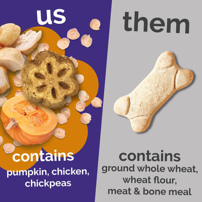 Fruitables Skinny Mini Dog Treats, Healthy Sweet Potato Treat for Dogs, Low Calorie & Delicious, Puppy Training, No Wheat, Corn or Soy, Made in the USA, Bacon and Apple Flavor, 12oz