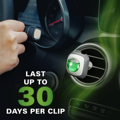 Air Jungles New Car Scent Car Air Freshener Vent Clip, 6 Count Long Lasting Up to 180 days, Natural Essential Oil Car Fragrance for Women and Men, Odor Eliminator - 4ml Each