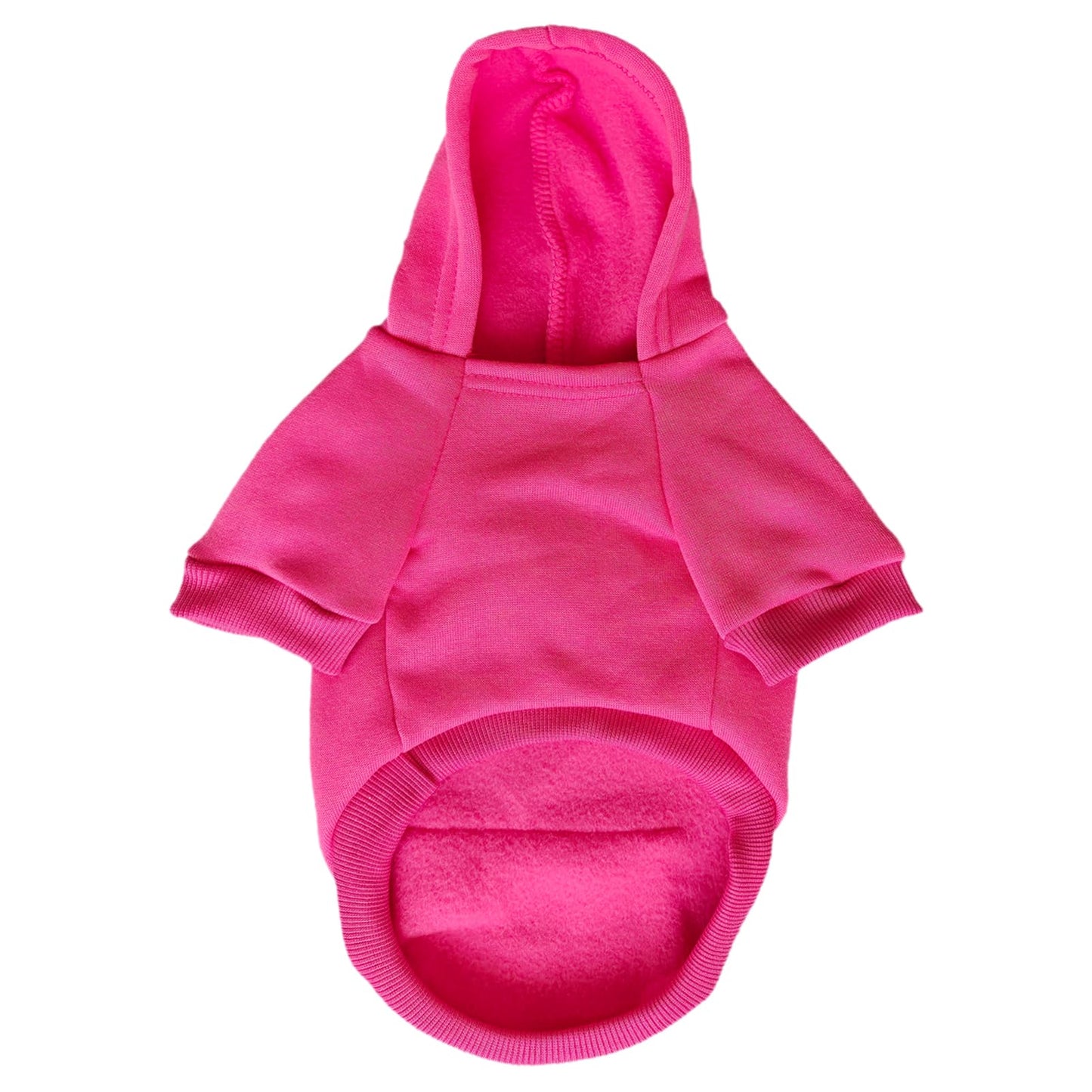 Jecikelon Winter Dog Hoodie Sweatshirts with Pockets Warm Dog Clothes for Small Dogs Chihuahua Coat Clothing Puppy Cat Custume (Coffee, Small)