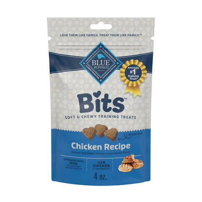 Blue Buffalo Bits Soft Dog Treats for Training, Made with Natural Ingredients & Enhanced with DHA, Beef Recipe, 19-oz Bag