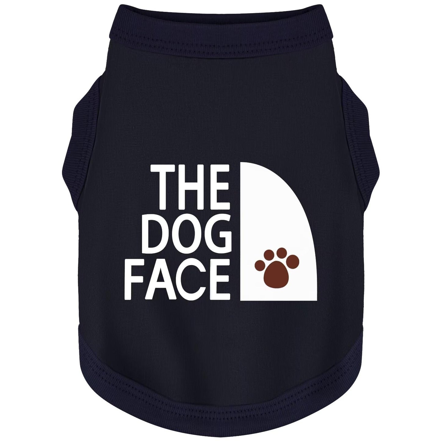 Personality Canine Attire: Soft, Lightweight Cotton Dog Clothes with 'The Dog Face' Print. Small and Medium Breeds, Perfect for Everyday Wear, Comfortable and Breathable Dog Shirt Black XS
