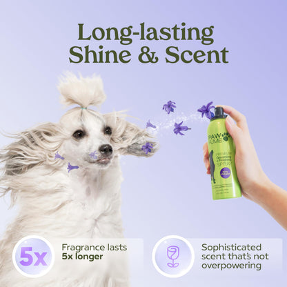 PAWFUME Dog Perfume Spray for Grooming, Blue Ribbon, 1-Pack – Keep Your Pup Fresh All Day – Probiotic, Alcohol-Free, Detangling & Moisturizing – Salon-Quality Dog Spray Deodorizer Perfume