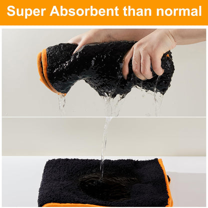 Bienbee Dog Bathrobe, Quick Drying Super Absorbent Dog Robes for After Bath, Warm Keeping Dogs Towel, Dogs Bath Supplies, Dark Blue XL