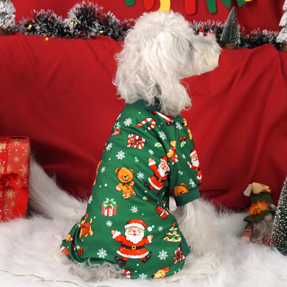 XPUDAC 4 Pack Dog Pajamas Soft Strechy Summer Dog Pjs Puppy Clothes for Small Medium Dogs Boy Girl Cat Pet Outfits, M