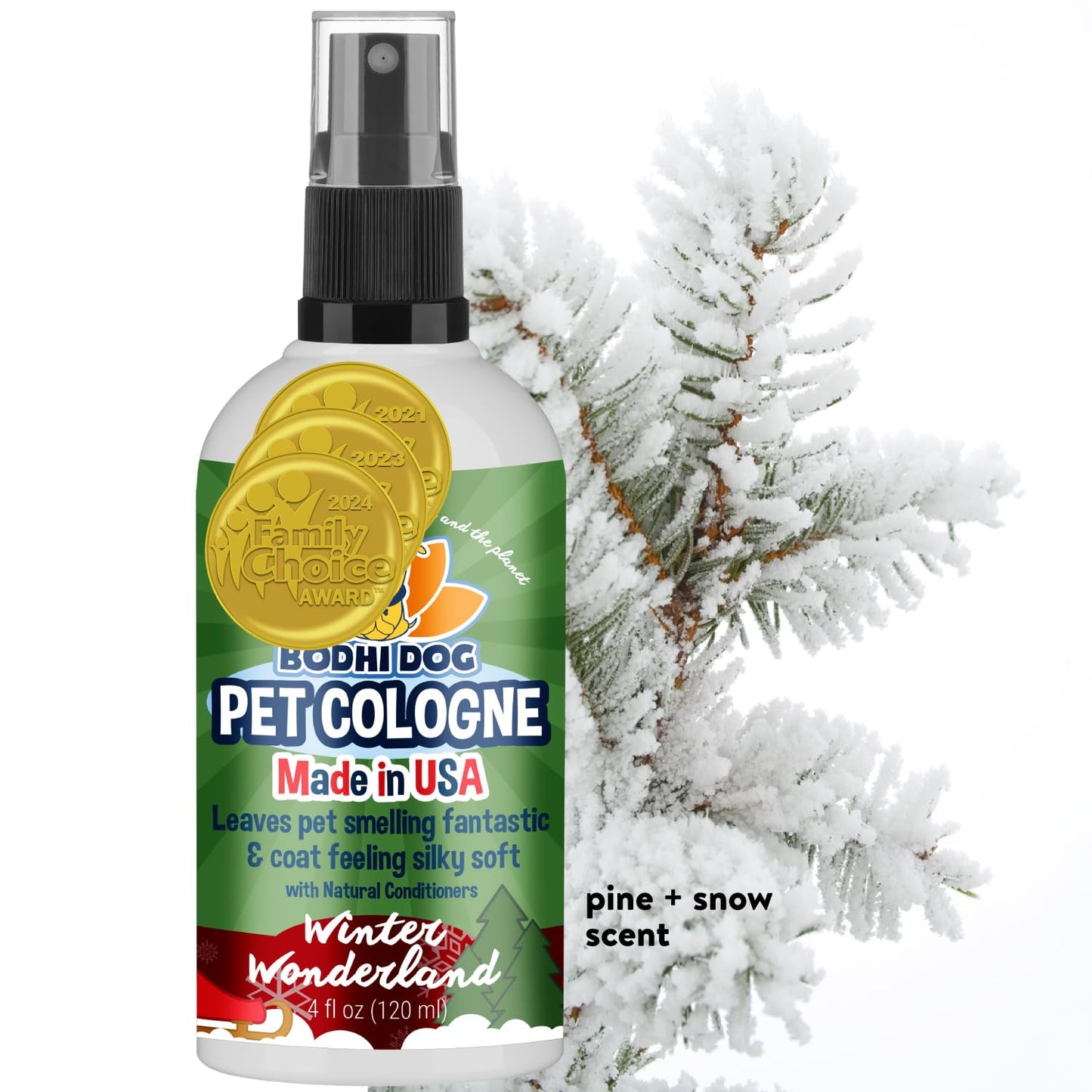 Bodhi Dog Premium Dog Cologne - Deodorizing Dog Perfume & Conditioner for Dogs & Cats - Natural Long Lasting Spray - Keeps Pets Fresh All Day - Gentle & Safe Formula, Made in USA (Baby Powder 4 Fl Oz)