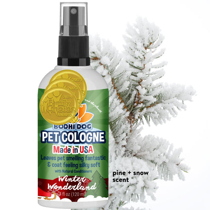 Bodhi Dog Premium Dog Cologne - Deodorizing Dog Perfume & Conditioner for Dogs & Cats - Natural Long Lasting Spray - Keeps Pets Fresh All Day - Gentle & Safe Formula, Made in USA (Baby Powder 4 Fl Oz)