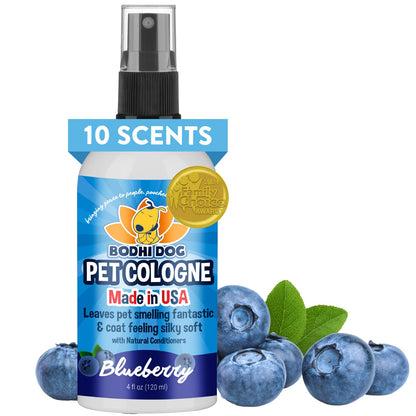 Bodhi Dog Premium Dog Cologne - Deodorizing Dog Perfume & Conditioner for Dogs & Cats - Natural Long Lasting Spray - Keeps Pets Fresh All Day - Gentle & Safe Formula, Made in USA (Baby Powder 4 Fl Oz)