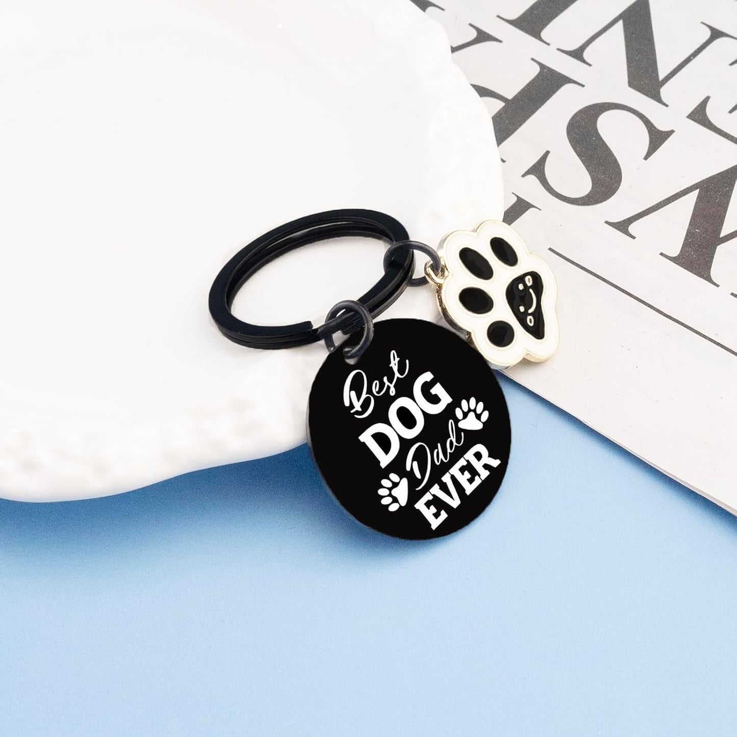 Dog Dad Gifts for Men Birthday Gift for Dog Lovers Dogs Owner Fathers Day Christmas Gifts for Dad From Daughter Son Dogs Keychain