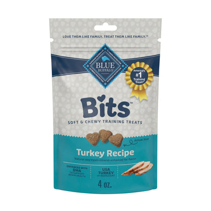 Blue Buffalo Bits Soft Dog Treats for Training, Made with Natural Ingredients & Enhanced with DHA, Beef Recipe, 19-oz Bag
