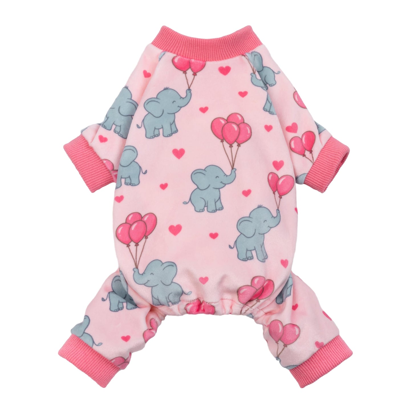 Fitwarm Bowknot Dog Pajamas, Warm Clothes for Small Dogs Girl, Fleece Pet Onesie with Feet, Burgundy Red, White, Small