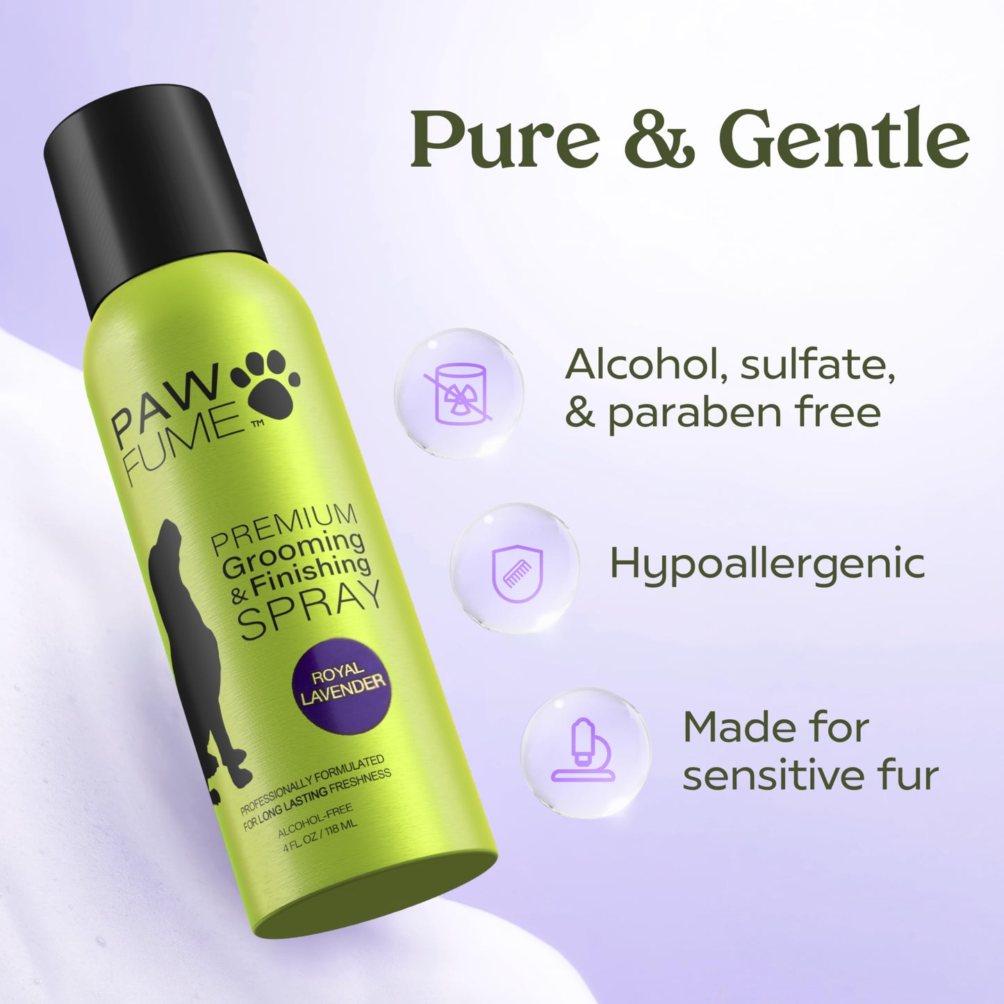 PAWFUME Dog Perfume Spray for Grooming, Blue Ribbon, 1-Pack – Keep Your Pup Fresh All Day – Probiotic, Alcohol-Free, Detangling & Moisturizing – Salon-Quality Dog Spray Deodorizer Perfume