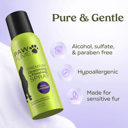 PAWFUME Dog Perfume Spray for Grooming, Blue Ribbon, 1-Pack – Keep Your Pup Fresh All Day – Probiotic, Alcohol-Free, Detangling & Moisturizing – Salon-Quality Dog Spray Deodorizer Perfume