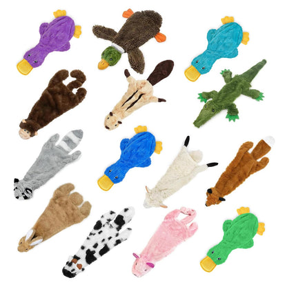 Best Pet Supplies Interactive Squeaky Dog Chew Toy, Ideal Dog Toys for Chewers, Small, Medium & Large Dogs, and Fetch Lovers - Bunny (Beige), Large