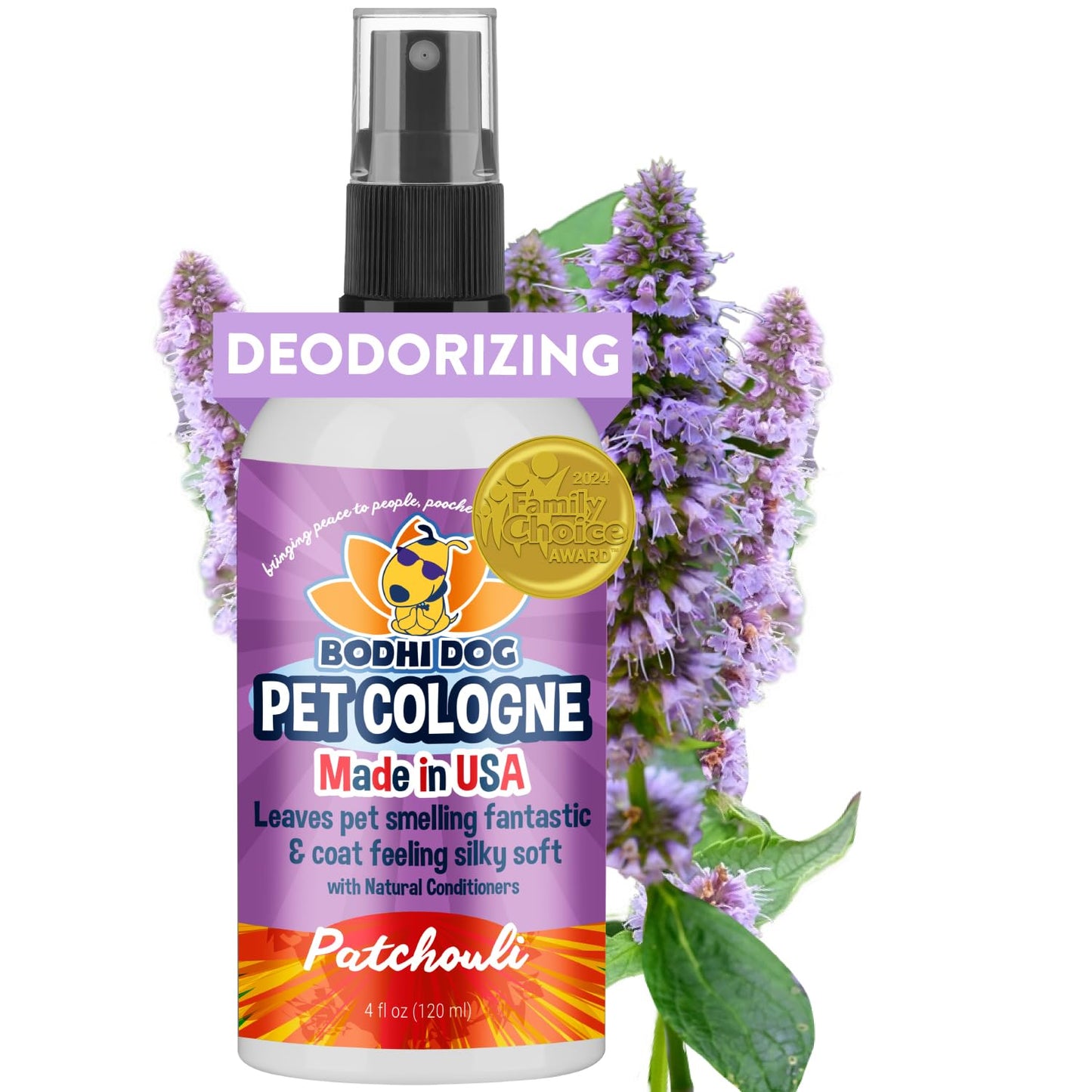 Bodhi Dog Premium Dog Cologne - Deodorizing Dog Perfume & Conditioner for Dogs & Cats - Natural Long Lasting Spray - Keeps Pets Fresh All Day - Gentle & Safe Formula, Made in USA (Baby Powder 4 Fl Oz)