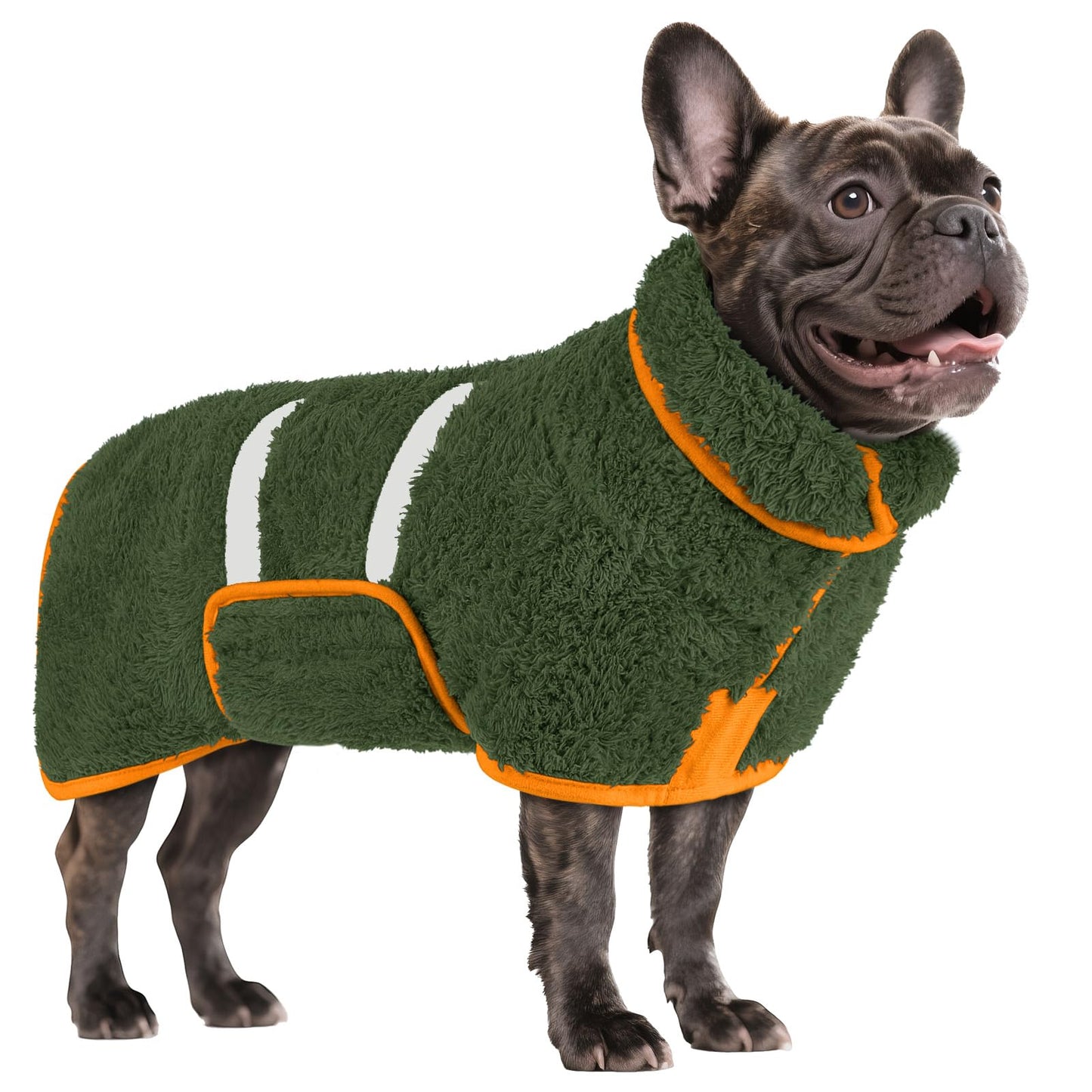 Bienbee Dog Bathrobe, Quick Drying Super Absorbent Dog Robes for After Bath, Warm Keeping Dogs Towel, Dogs Bath Supplies, Dark Blue XL