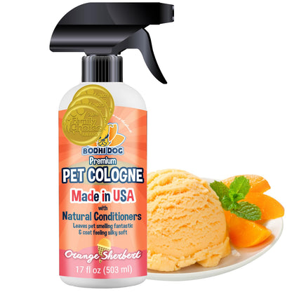 Bodhi Dog Premium Dog Cologne - Deodorizing Dog Perfume & Conditioner for Dogs & Cats - Natural Long Lasting Spray - Keeps Pets Fresh All Day - Gentle & Safe Formula, Made in USA (Baby Powder 4 Fl Oz)