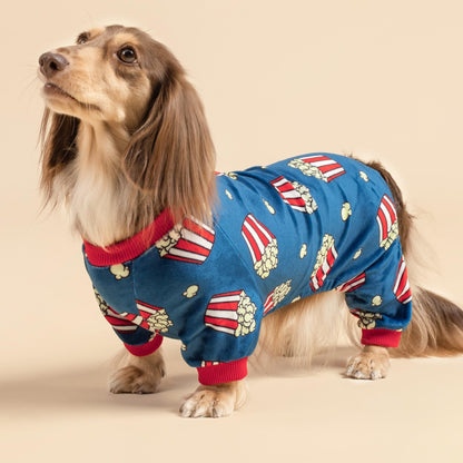 Fitwarm Bowknot Dog Pajamas, Warm Clothes for Small Dogs Girl, Fleece Pet Onesie with Feet, Burgundy Red, White, Small