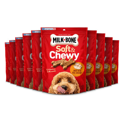 Milk-Bone Soft & Chewy Dog Treats, Beef & Filet Mignon Recipe, 25 Ounce