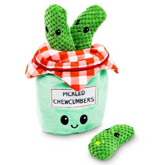 Pet Craft Supply Hide and Seek Plush Dog Toys Crinkle Squeaky Interactive Burrow Activity Puzzle Chew Fetch Treat Hiding Brain Stimulating Cute Funny Toy Bundle Pack for Small and Medium Dogs Puppies