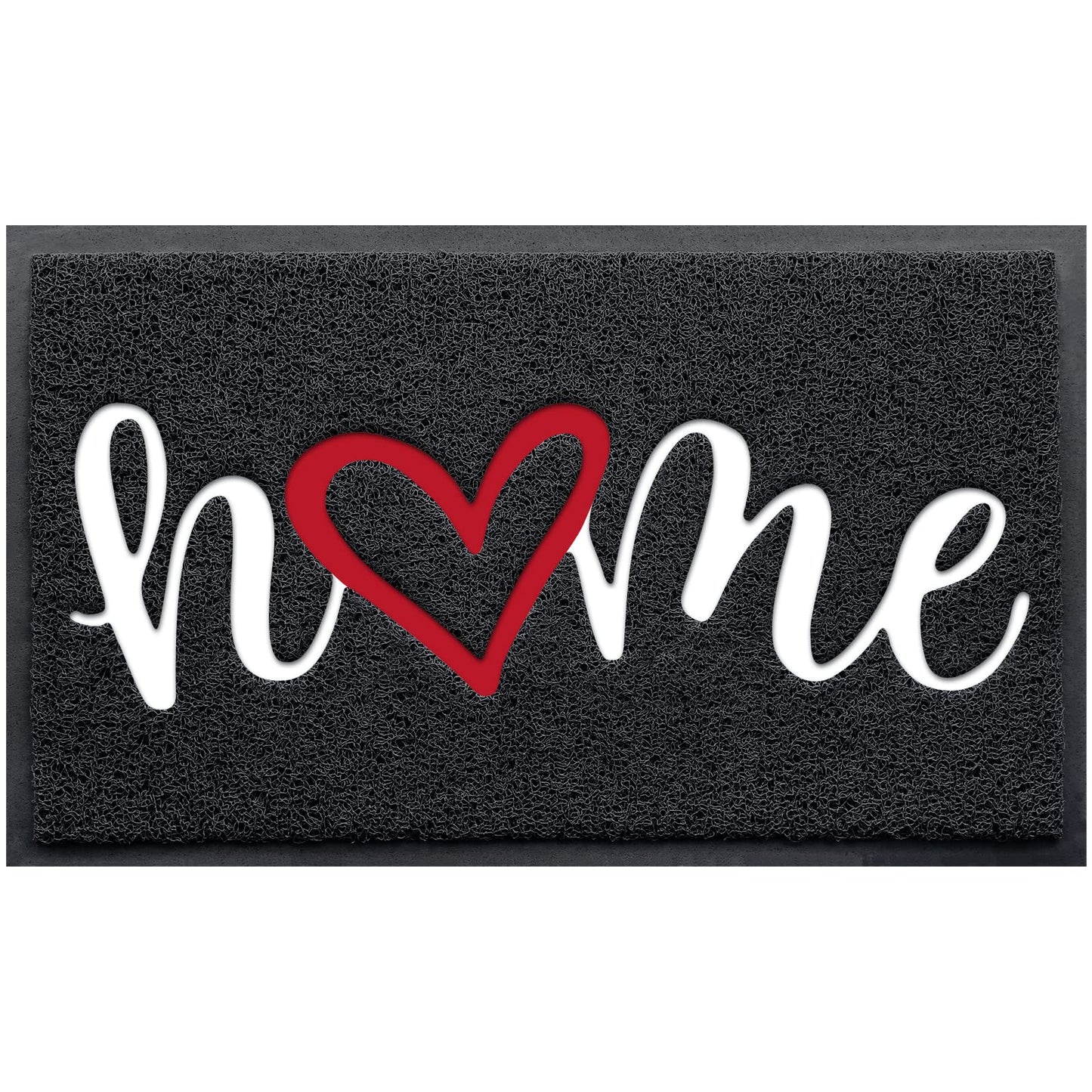 BeneathYourFeet Door Mat (30"x17.5",Black), Welcome Mat Low Profile Front Doormat Floor Mat Non Slip Rugs for Entryway, Patio, High Traffic Areas