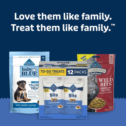 Blue Buffalo Bits Soft Dog Treats for Training, Made with Natural Ingredients & Enhanced with DHA, Beef Recipe, 19-oz Bag