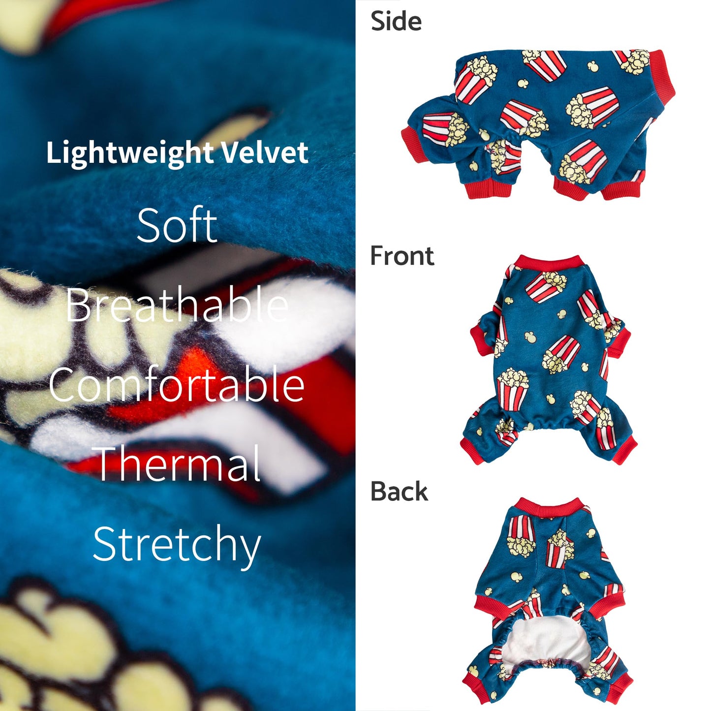 Fitwarm Bowknot Dog Pajamas, Warm Clothes for Small Dogs Girl, Fleece Pet Onesie with Feet, Burgundy Red, White, Small