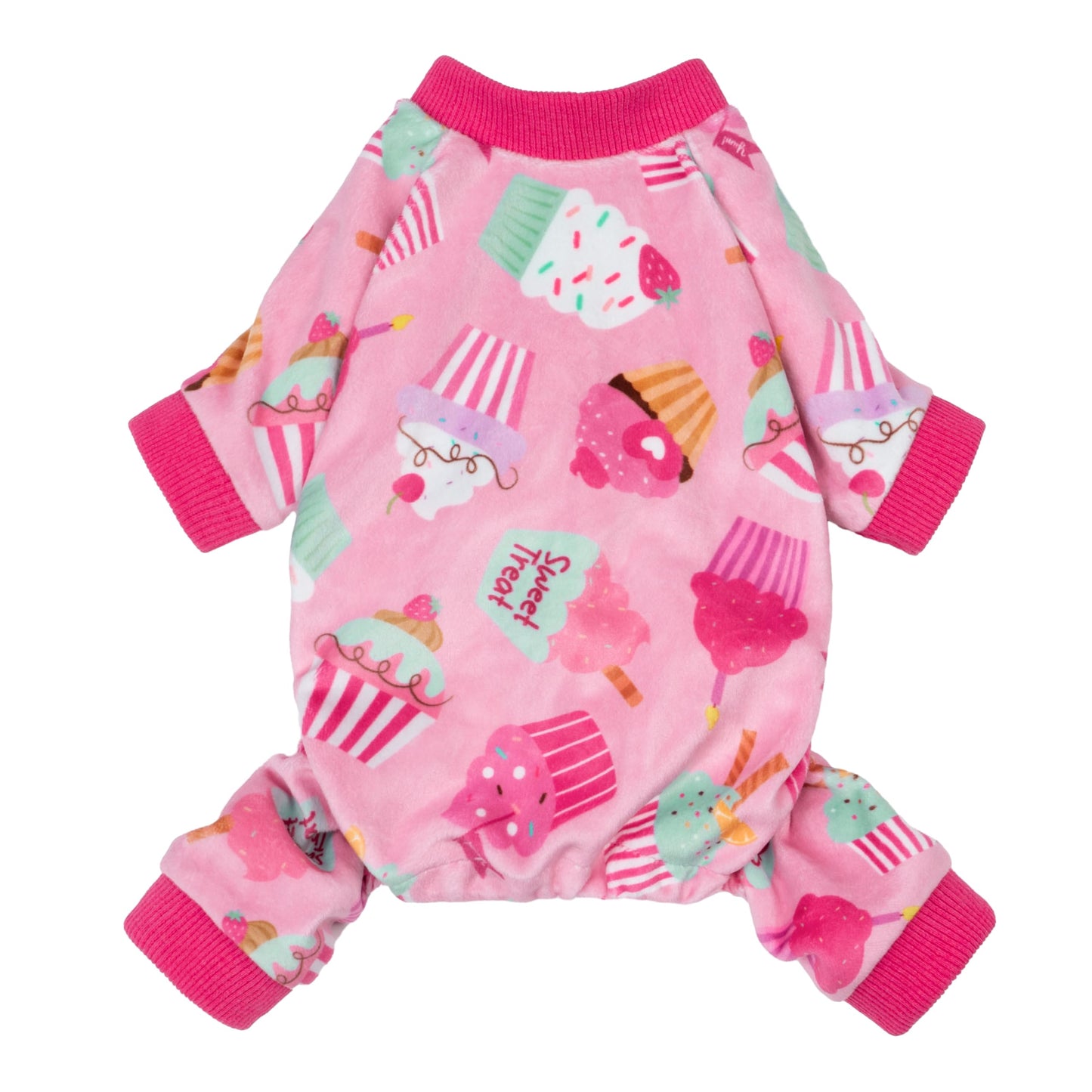 Fitwarm Bowknot Dog Pajamas, Warm Clothes for Small Dogs Girl, Fleece Pet Onesie with Feet, Burgundy Red, White, Small