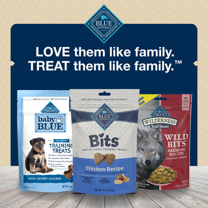 Blue Buffalo Bits Soft Dog Treats for Training, Made with Natural Ingredients & Enhanced with DHA, Beef Recipe, 19-oz Bag