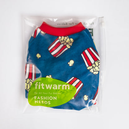 Fitwarm Bowknot Dog Pajamas, Warm Clothes for Small Dogs Girl, Fleece Pet Onesie with Feet, Burgundy Red, White, Small