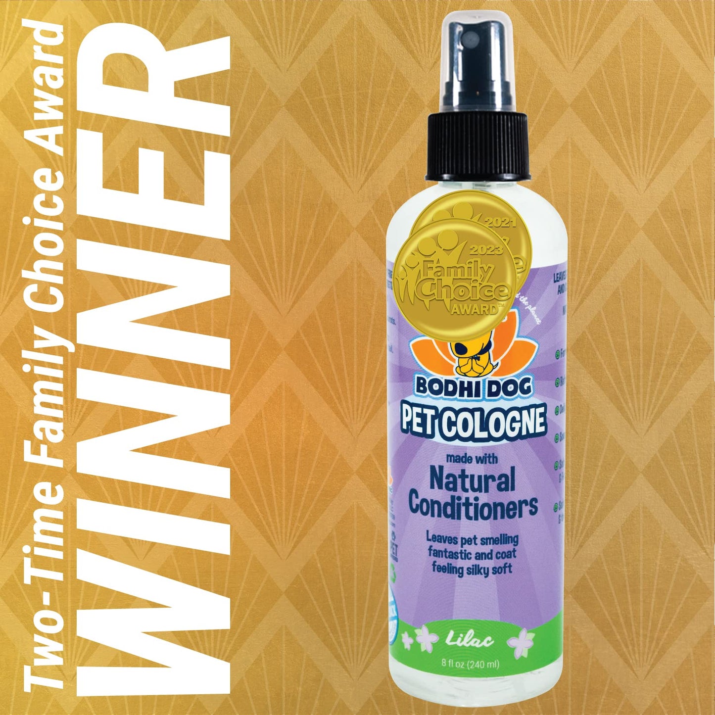 Bodhi Dog Premium Dog Cologne - Deodorizing Dog Perfume & Conditioner for Dogs & Cats - Natural Long Lasting Spray - Keeps Pets Fresh All Day - Gentle & Safe Formula, Made in USA (Baby Powder 4 Fl Oz)