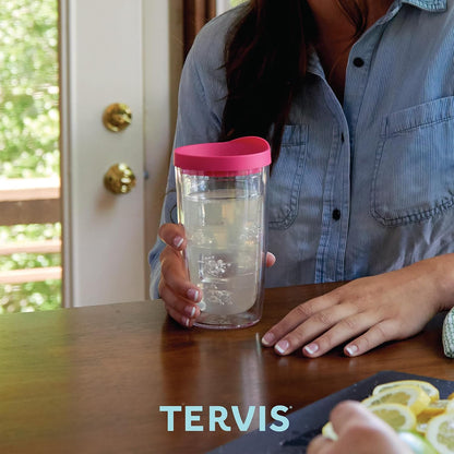Tervis Dog Mom Made in USA Double Walled Insulated Tumbler Travel Cup Keeps Drinks Cold & Hot, 16oz, Classic