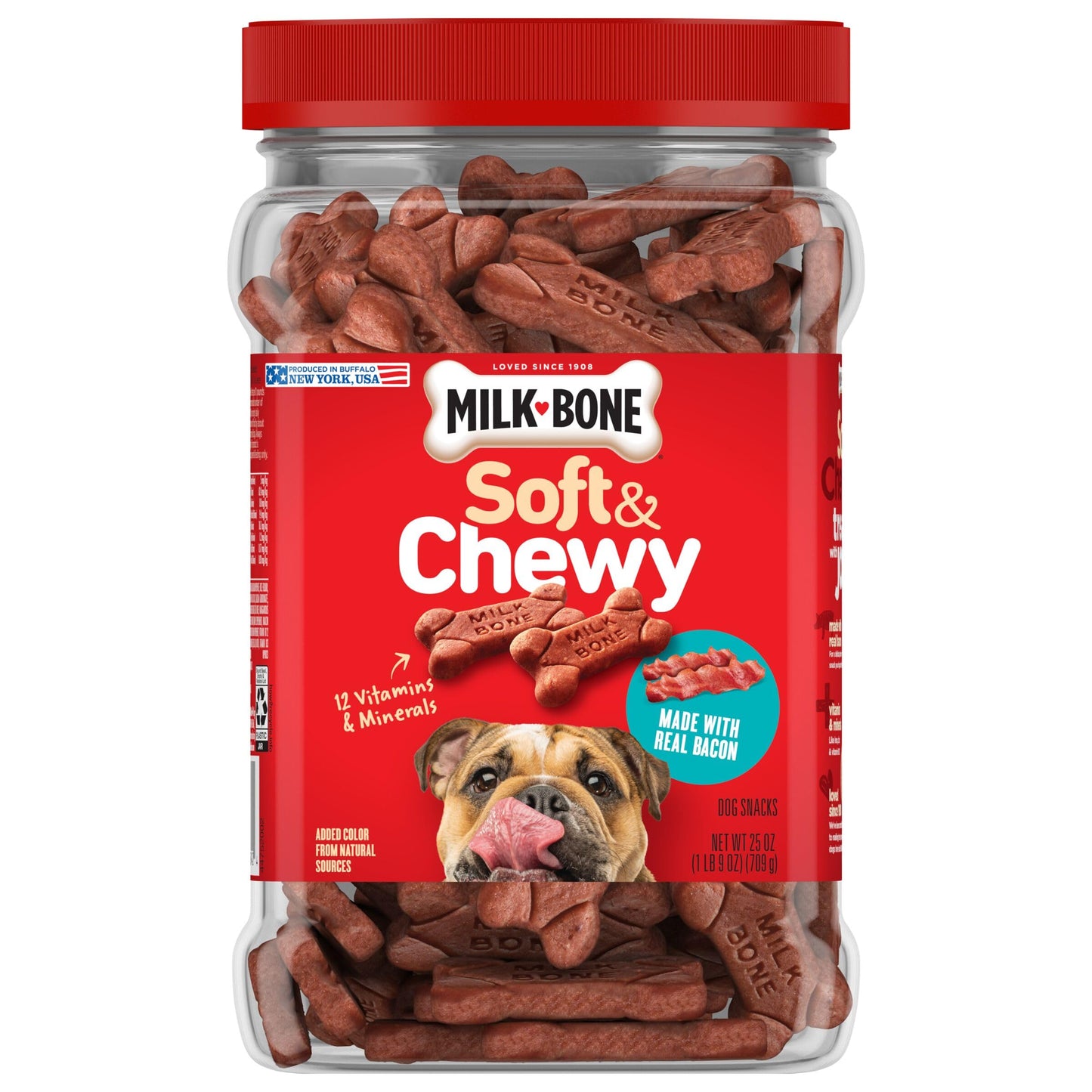 Milk-Bone Soft & Chewy Dog Treats, Beef & Filet Mignon Recipe, 25 Ounce
