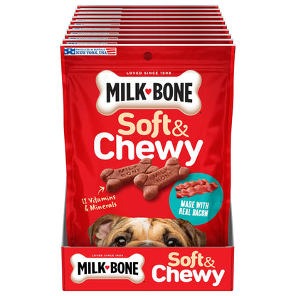 Milk-Bone Soft & Chewy Dog Treats, Beef & Filet Mignon Recipe, 25 Ounce