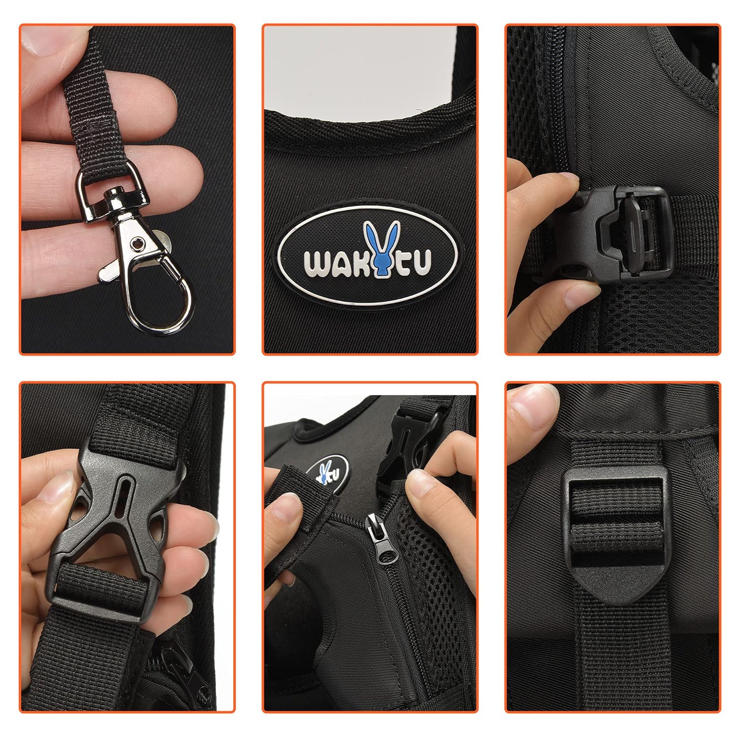 Dog Front Carrier Backpacks for Small Dogs, Legs Out Pet Carrier Sling Backpack with Adjustable Padded Ventilated Shoulder Straps, Easy-Fit for Traveling Hiking Camping,Medium
