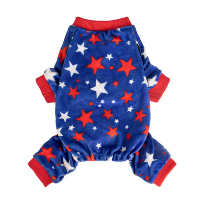 Fitwarm Bowknot Dog Pajamas, Warm Clothes for Small Dogs Girl, Fleece Pet Onesie with Feet, Burgundy Red, White, Small