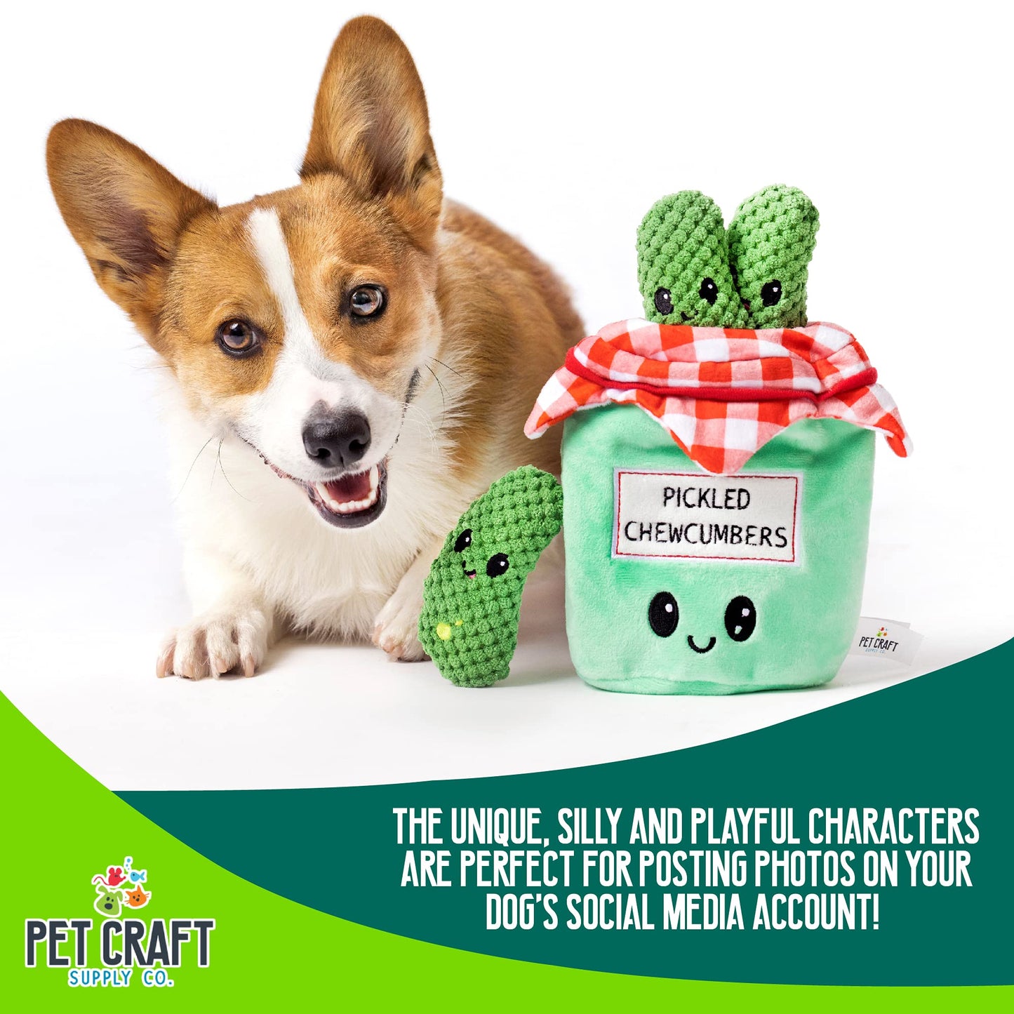 Pet Craft Supply Hide and Seek Plush Dog Toys Crinkle Squeaky Interactive Burrow Activity Puzzle Chew Fetch Treat Hiding Brain Stimulating Cute Funny Toy Bundle Pack for Small and Medium Dogs Puppies