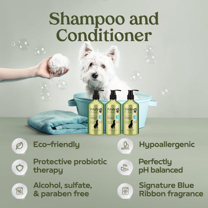 PAWFUME Dog Perfume Spray for Grooming, Blue Ribbon, 1-Pack – Keep Your Pup Fresh All Day – Probiotic, Alcohol-Free, Detangling & Moisturizing – Salon-Quality Dog Spray Deodorizer Perfume