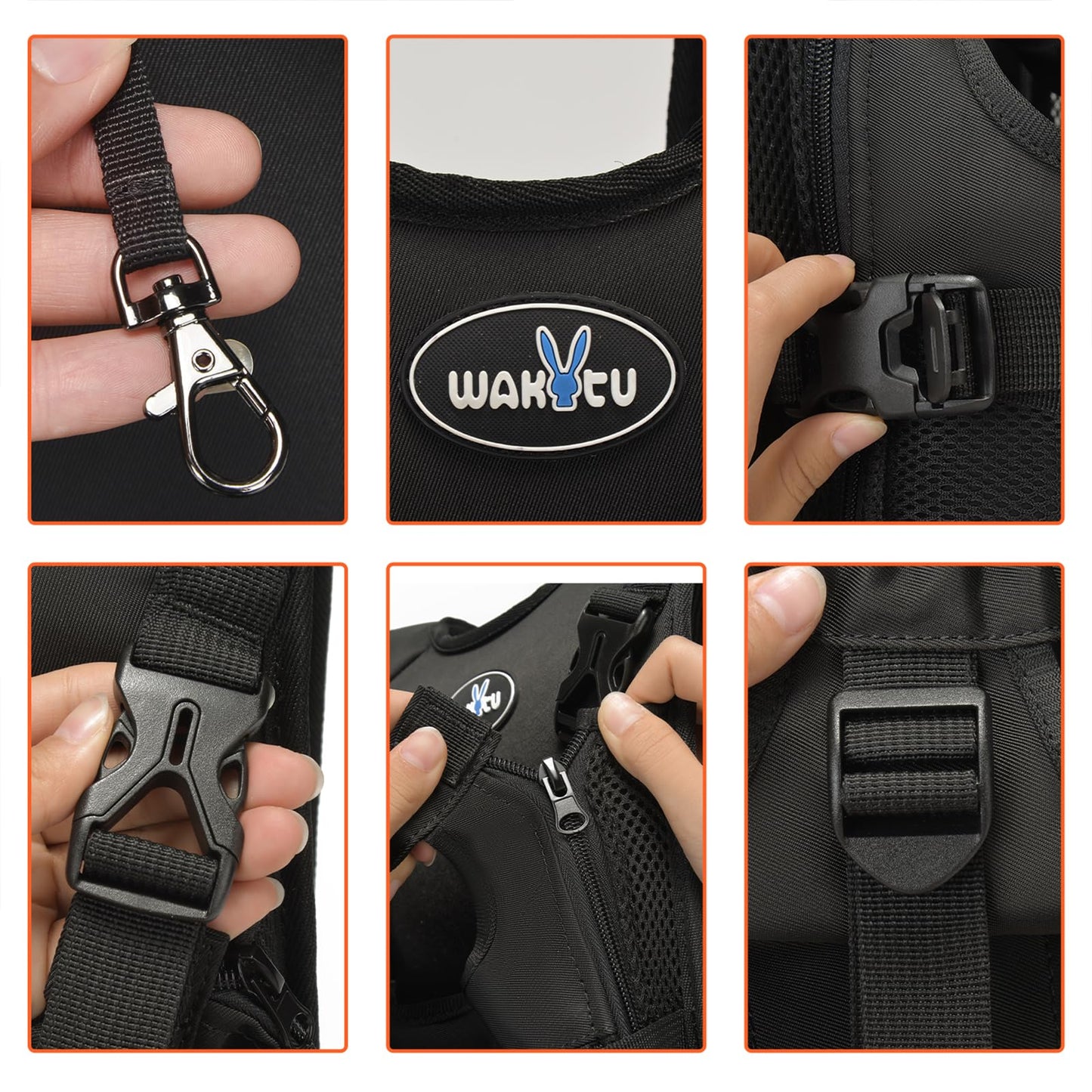 Dog Front Carrier Backpacks for Small Dogs, Legs Out Pet Carrier Sling Backpack with Adjustable Padded Ventilated Shoulder Straps, Easy-Fit for Traveling Hiking Camping,Medium