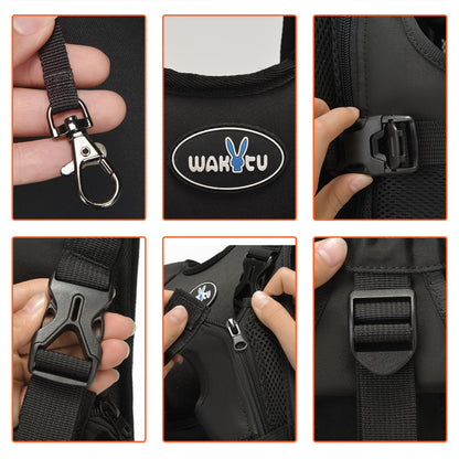 Dog Front Carrier Backpacks for Small Dogs, Legs Out Pet Carrier Sling Backpack with Adjustable Padded Ventilated Shoulder Straps, Easy-Fit for Traveling Hiking Camping,Medium