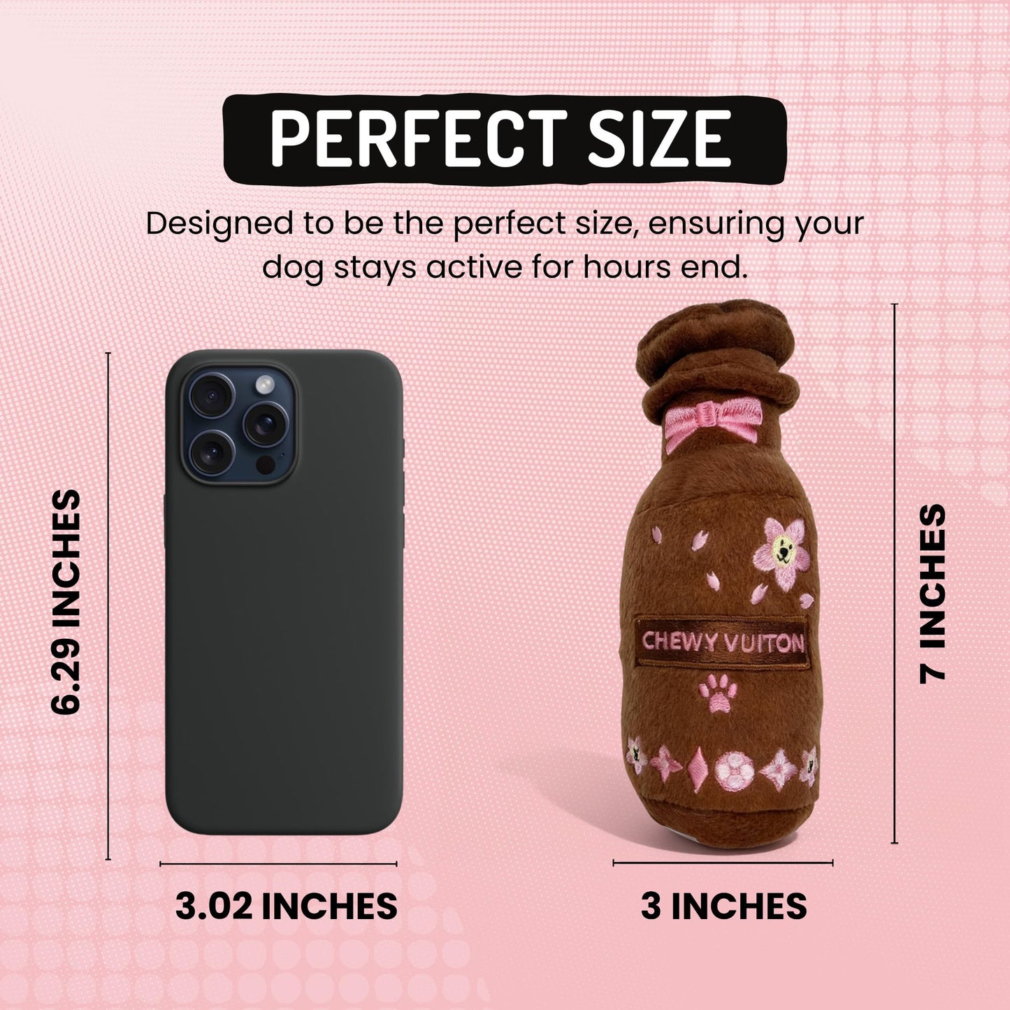 Diggin Designs Sniffany & Co Squeaky Plush Dog Toy Purse | Luxury-Inspired Parody Designer Handbag with Built-in Squeaker, Soft Plush Fashion Dog Toy – Haute Couture Purses & Handbags