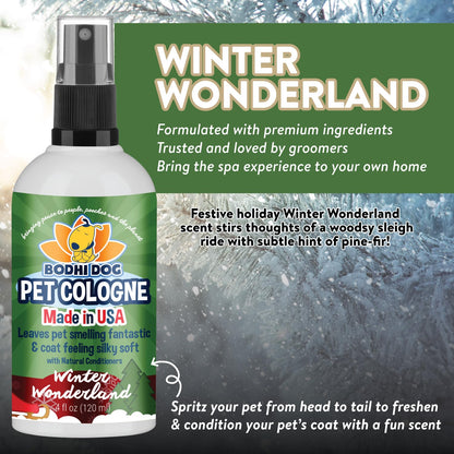 Bodhi Dog Premium Dog Cologne - Deodorizing Dog Perfume & Conditioner for Dogs & Cats - Natural Long Lasting Spray - Keeps Pets Fresh All Day - Gentle & Safe Formula, Made in USA (Baby Powder 4 Fl Oz)