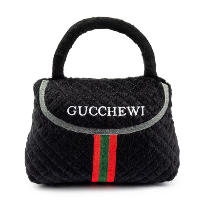 Diggin Designs Sniffany & Co Squeaky Plush Dog Toy Purse | Luxury-Inspired Parody Designer Handbag with Built-in Squeaker, Soft Plush Fashion Dog Toy – Haute Couture Purses & Handbags