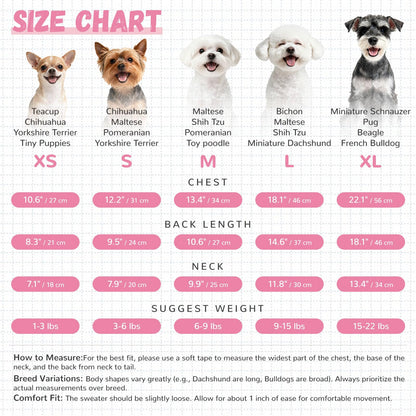 ABRRLO Small Dog Sweaters Cute Bear Dog Cardigans Clothes for Small Medium Dogs Boy Girl Puppy Cat Knitting Cardigan Outfits Dogs Autumn Coats Warm Pet Doggy Clothes Soft Knitwear Apparel (Beige,M)