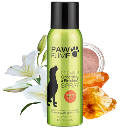PAWFUME Dog Perfume Spray for Grooming, Blue Ribbon, 1-Pack – Keep Your Pup Fresh All Day – Probiotic, Alcohol-Free, Detangling & Moisturizing – Salon-Quality Dog Spray Deodorizer Perfume